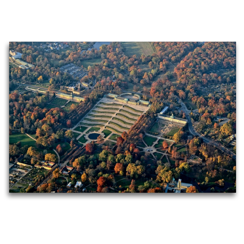 Schloss Sanssouci mit Weinberg-Terrassen und Großer Fontäne