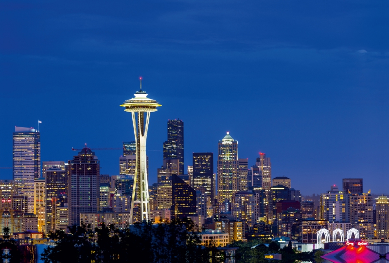 Seattle Skyline at Night