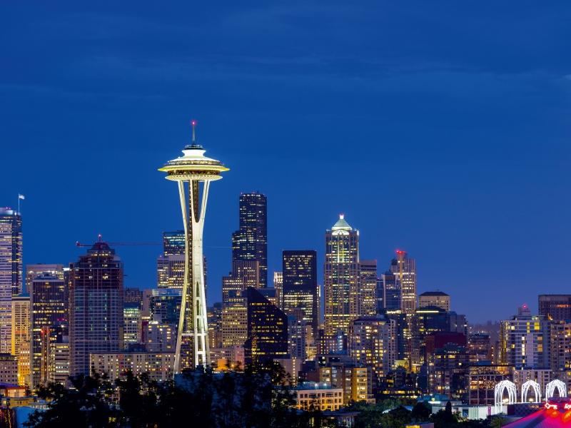 Seattle Skyline at Night