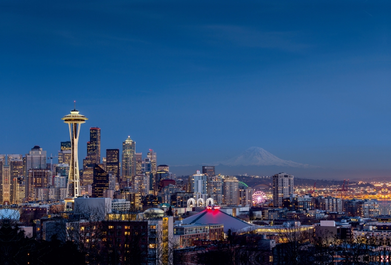 Seattle Skyline at Night