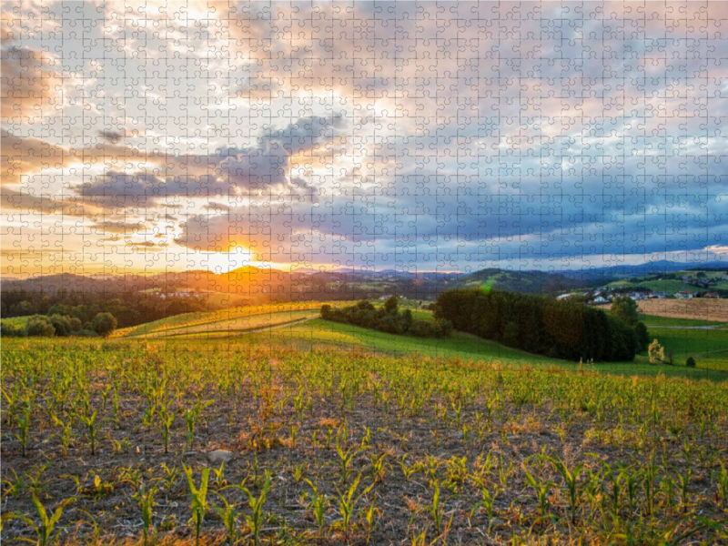 Sonnenuntergang in Hutthurm