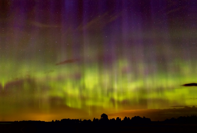 Nordlichter in der Nähe von Eura