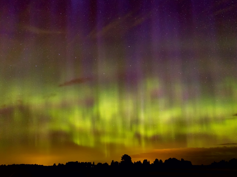 Nordlichter in der Nähe von Eura