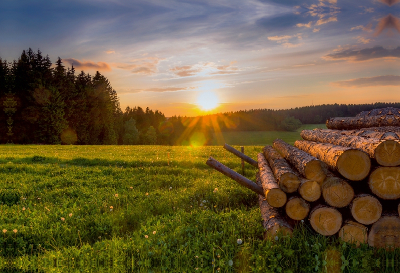 Sonnenuntergang bei Annaberg