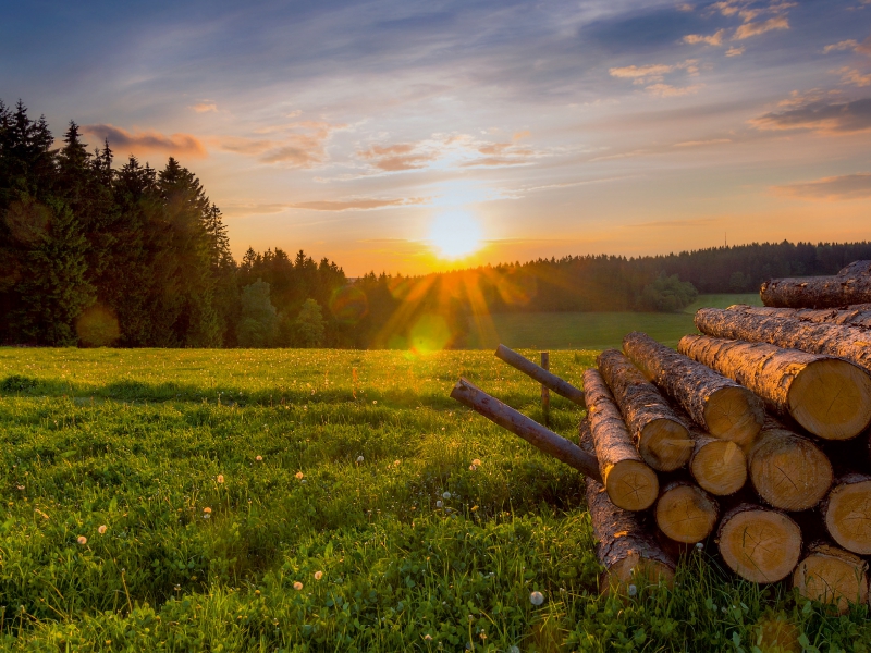 Sonnenuntergang bei Annaberg