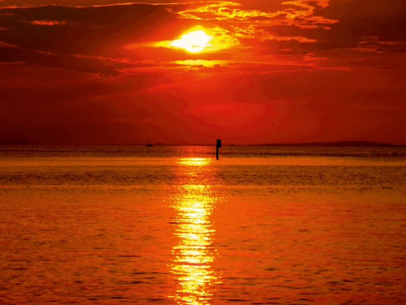 Bodensee bei Sonnenuntergang