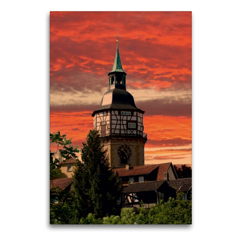 Abendstimmung in Backnang (Stadtturm)