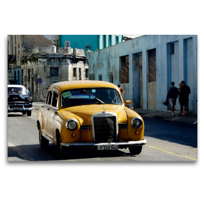 Der Oldtimer Mercedes 180 unterwegs in Havanna