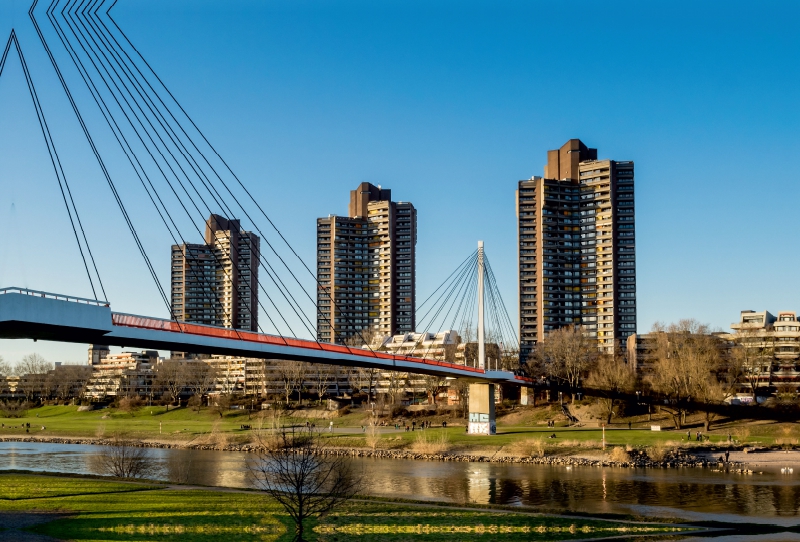 Mannheim - Nördliche Neckarbebauung