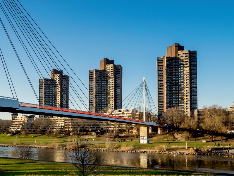 Mannheim - Nördliche Neckarbebauung