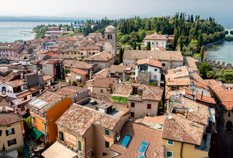 Blick vom Scaliger Castle in Sirmione