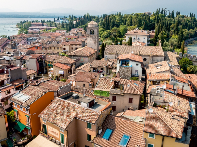 Blick vom Scaliger Castle in Sirmione