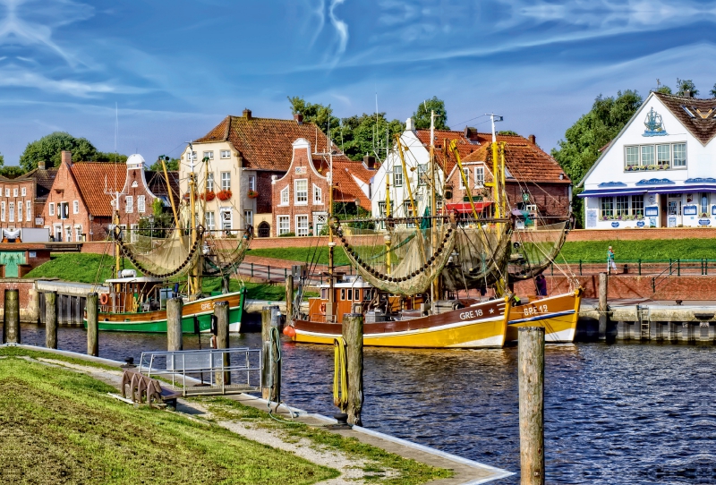 Hafen-Panorama, wie aus dem Bilderbuch