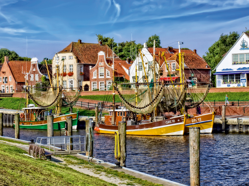 Hafen-Panorama, wie aus dem Bilderbuch