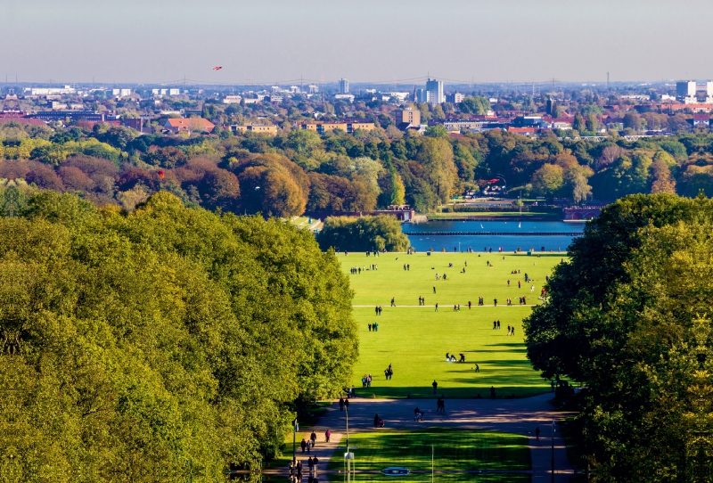 Ein sonniger Oktobertag im Stadtpark