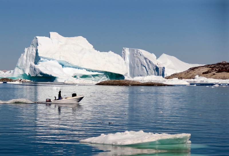 Auf dem Heimweg durch den Eisfjord Ilulissat