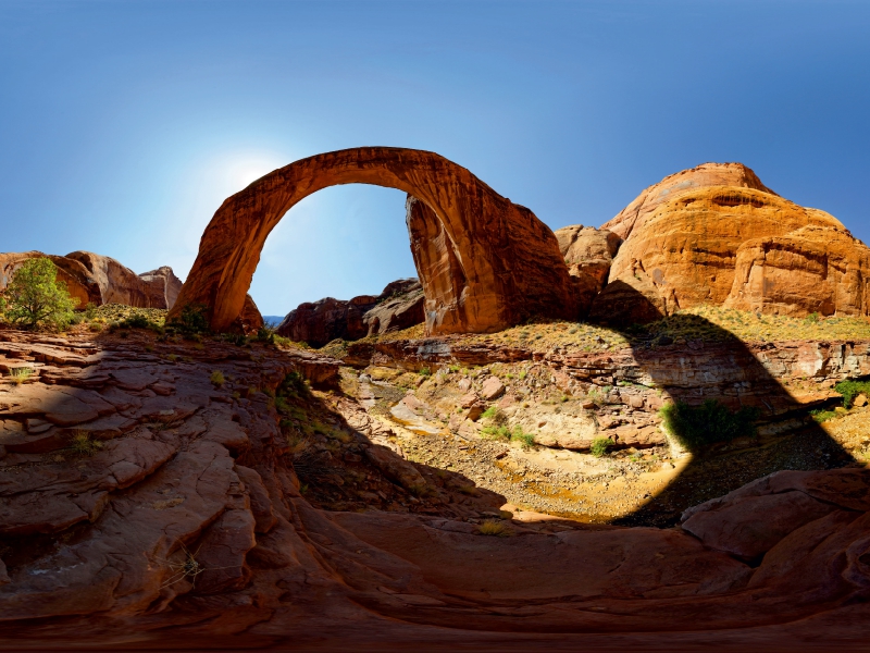 Rainbow Bridge, Lake Powell, Utah, USA