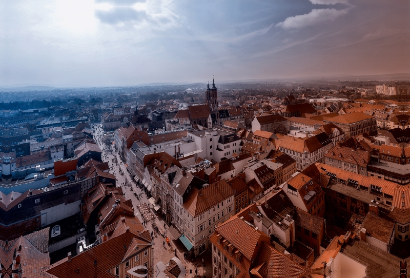 Blick vom Turm der St. Jacobi Kirche