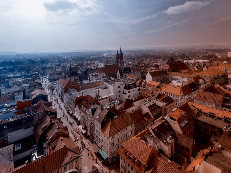 Blick vom Turm der St. Jacobi Kirche