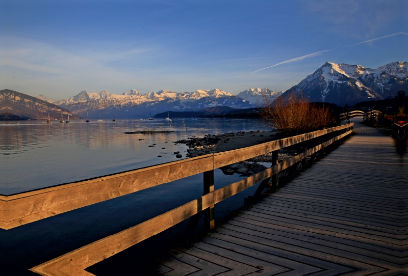 Thunersee, Berner Oberland, Schweiz