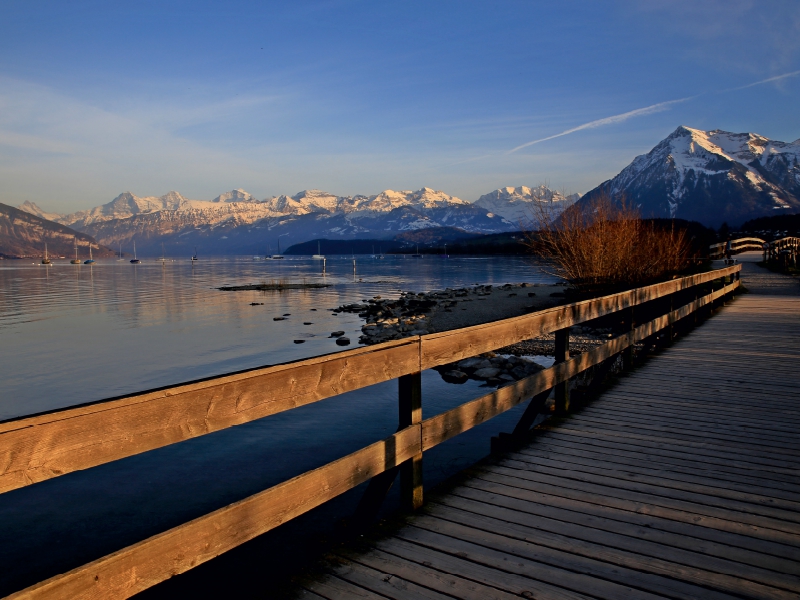 Thunersee, Berner Oberland, Schweiz