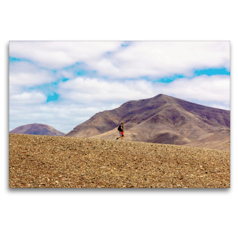 Wanderer auf dem Weg zu den Papagayo-Stränden