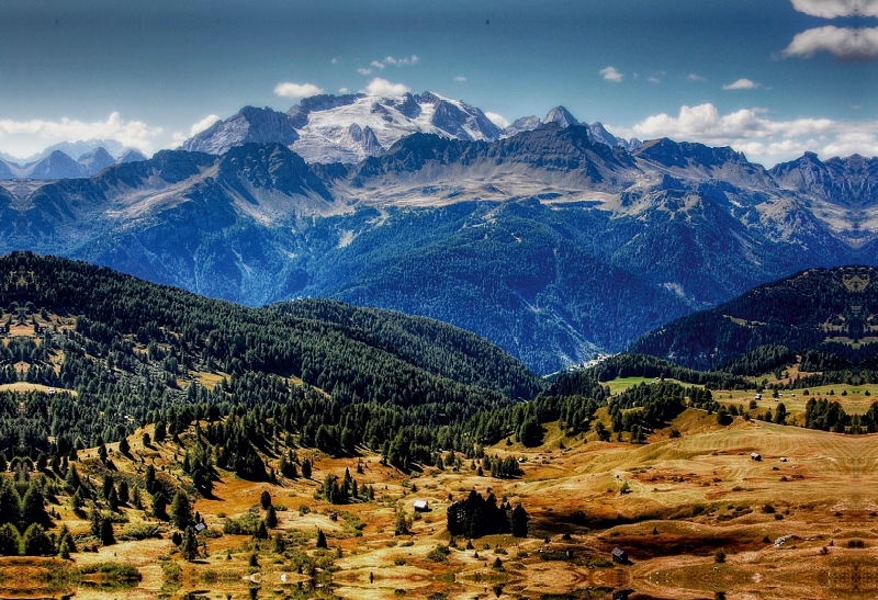 Marmolada von der Pralongia Alpe - Alta Badia