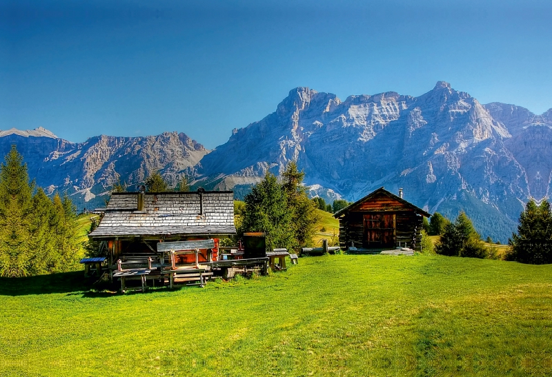 Lavrella und Conturines von der Pralongia Alpe - Alta Badia