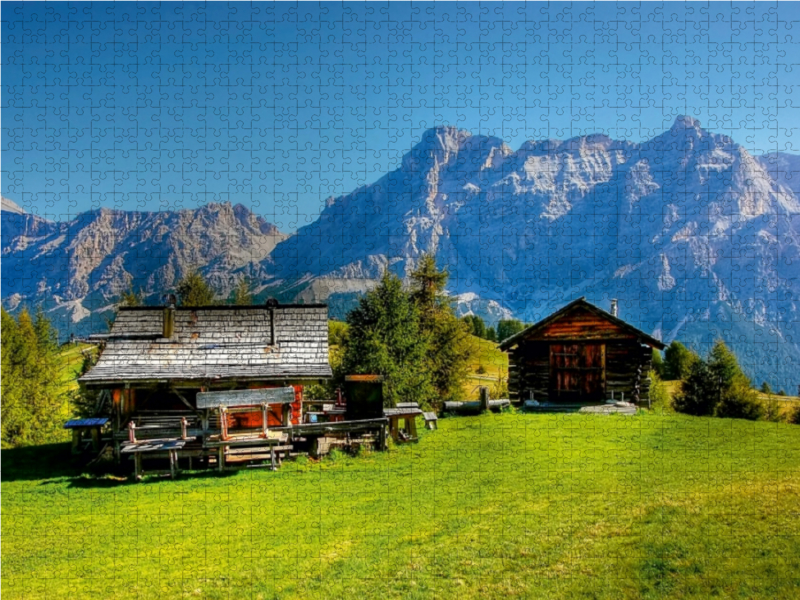 Lavrella und Conturines von der Pralongia Alpe - Alta Badia