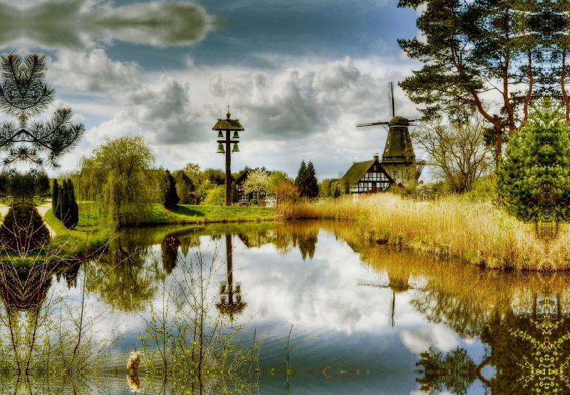 Dorfteich im Mühlenmuseum Gifhorn