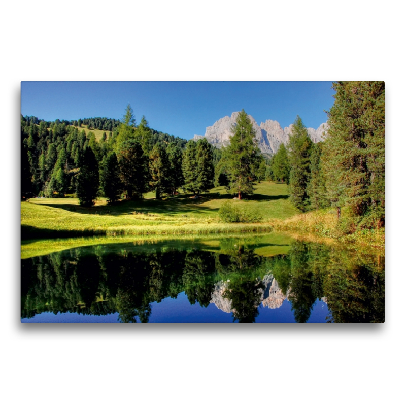 Bergsee an der Cisles Alm mit Geisler Spitzen - erreichbar von Wolkenstein oder St. Christina