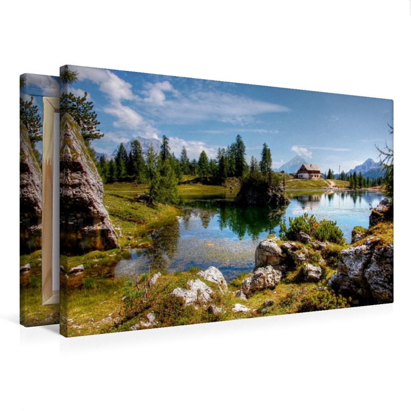 Lago di Federa mit Sorapiss und Antelao - erreichbar von Cortina oder Passo Giau