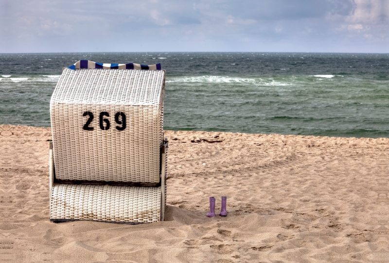 Strandkorb auf Sylt