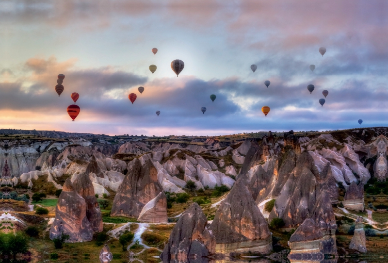 Ballons über Kappadokien