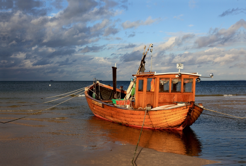 Hölzernes Fischerboot