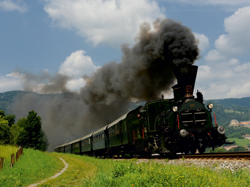 Unterwegs mit der dienstältesten Dampflokomotive der Welt.