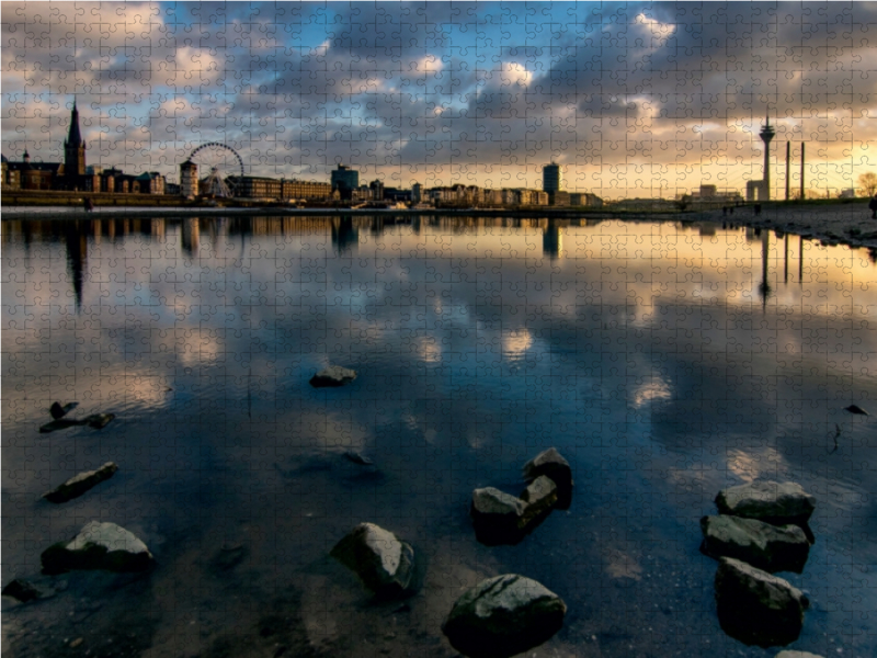 Panorama bei Hochwasser