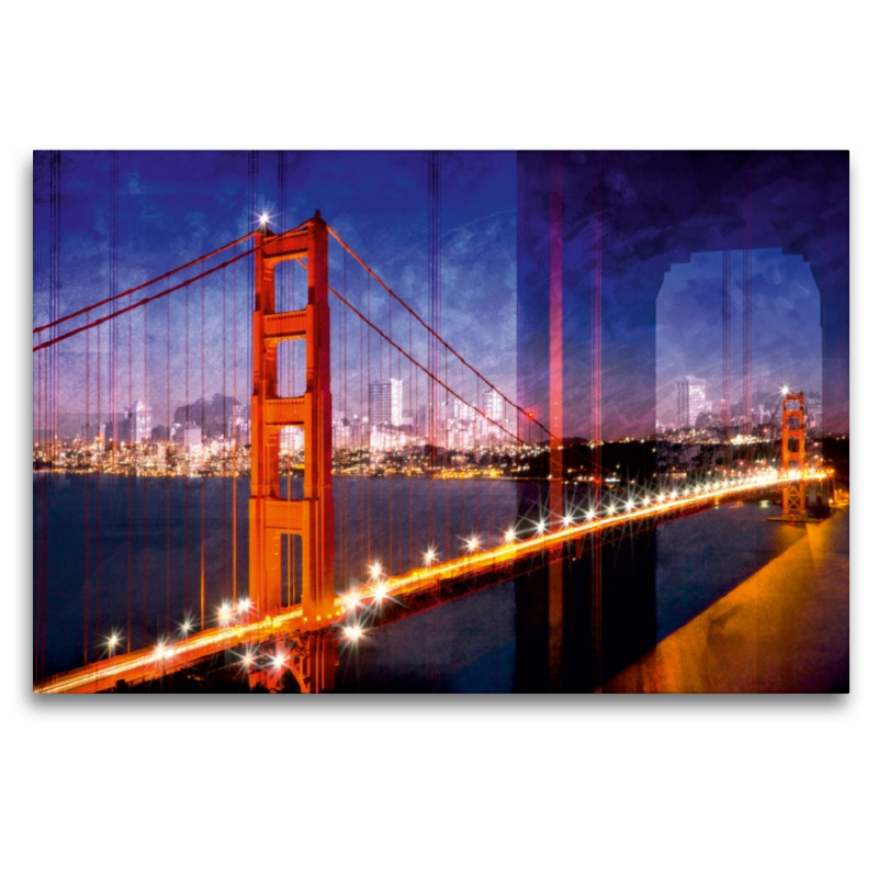 SAN FRANCISCO Skyline und Golden Gate Bridge