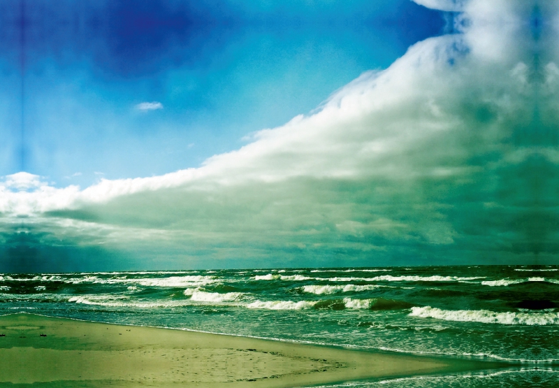 Ostseestrand von Krynica Morska mit Blick nach Nordwesten.