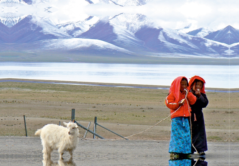 Mädchen in Tibet