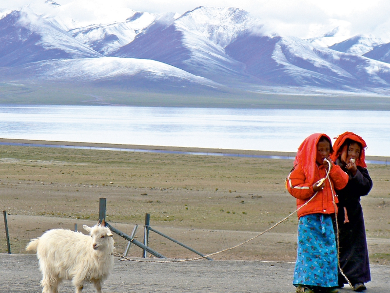 Mädchen in Tibet