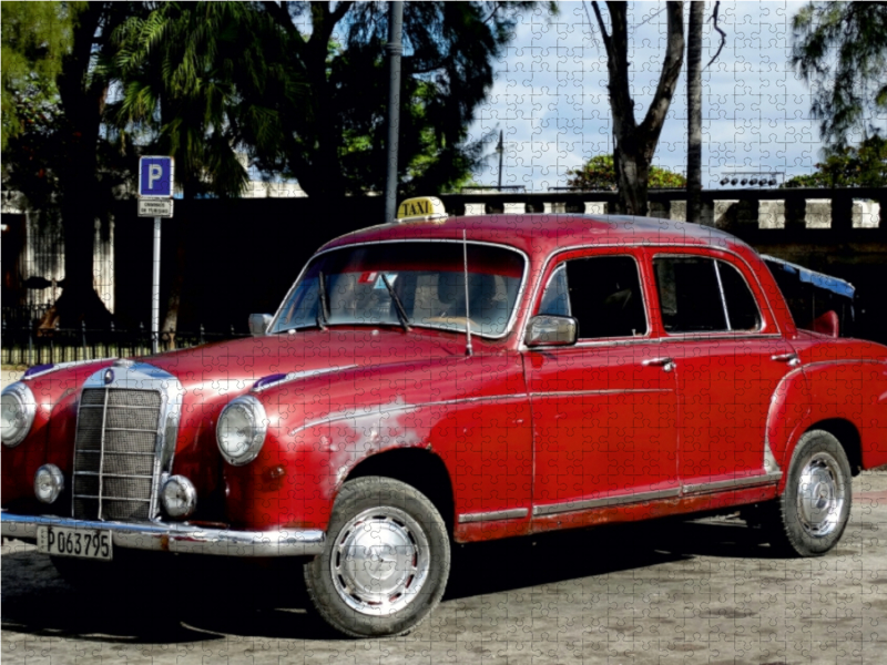 Oldtimer Mercedes 180 in Havanna