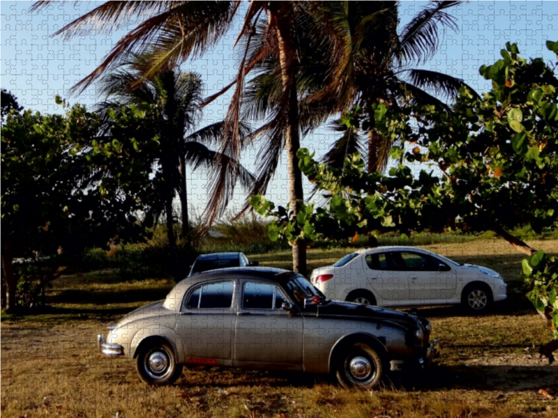 Der britische Oldtimer Jaguar Mark2 auf Kuba