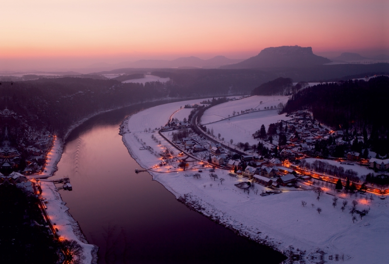 Elbe im Winter