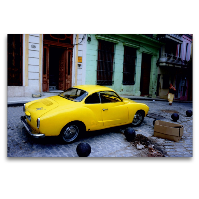 Gelber KARMANN GHIA in Havanna