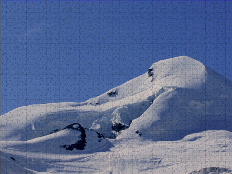 Berglandschaft im Wallis : Allalinhorn bei Saas Fee . Schweiz