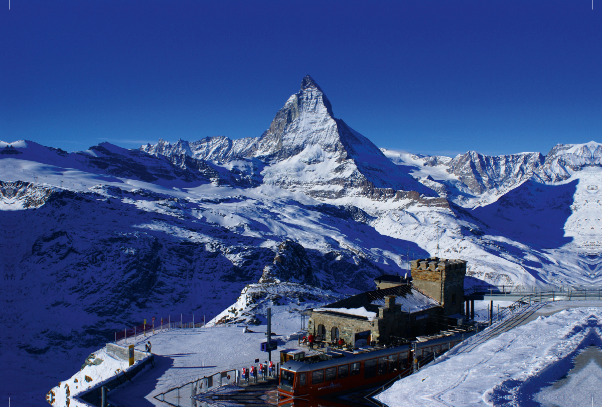 Gornergrat mit Matterhorn. Zermatt