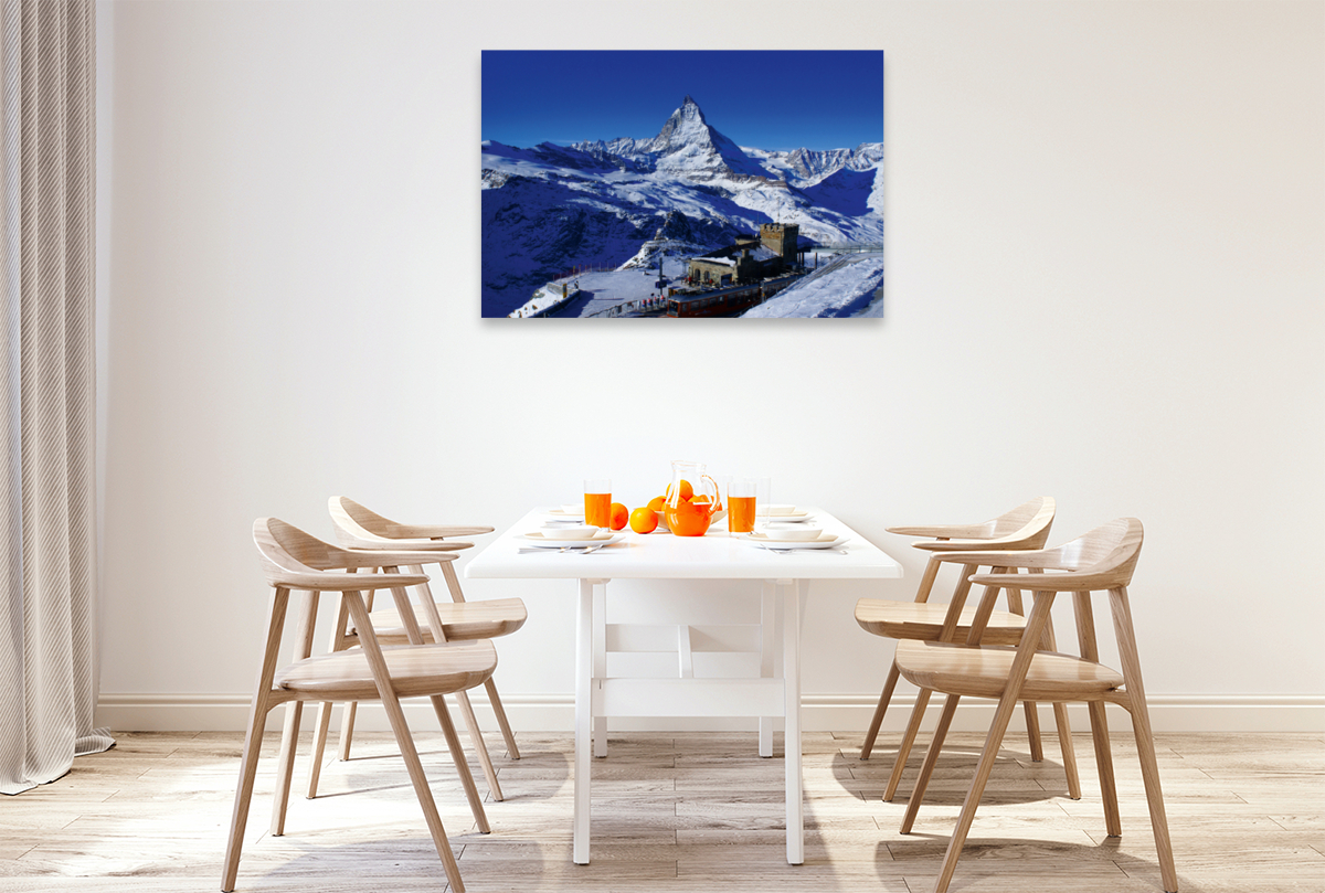 Gornergrat mit Matterhorn. Zermatt