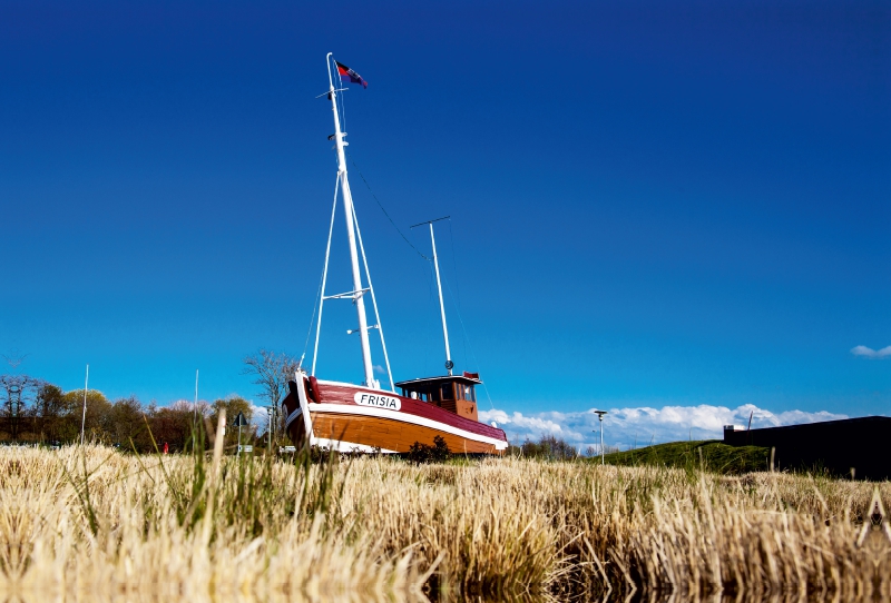 Norddeich, Boot bei Seehundstation