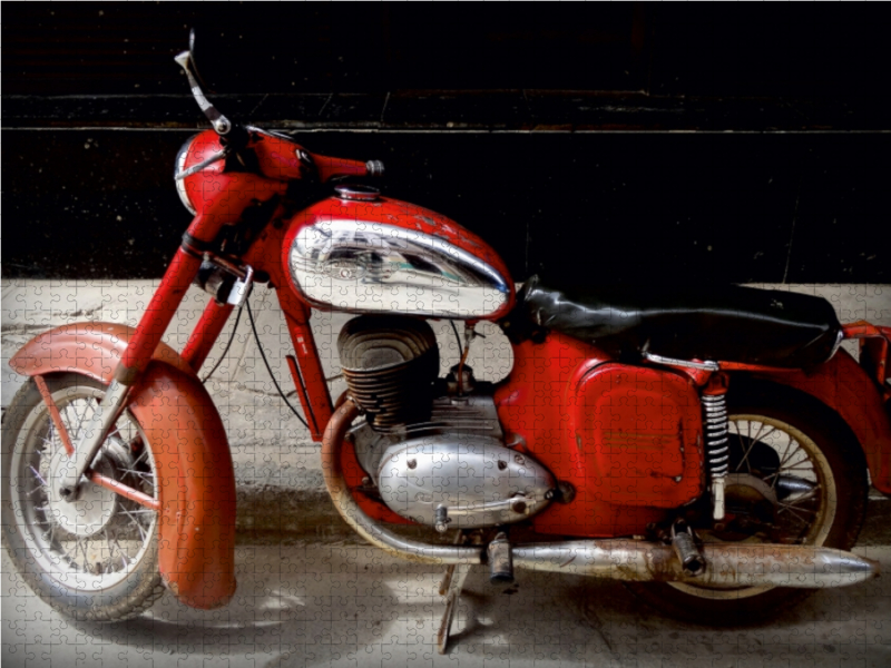 JAWA-Motorrad in Havanna